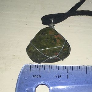 Handmade Green Stone Necklace